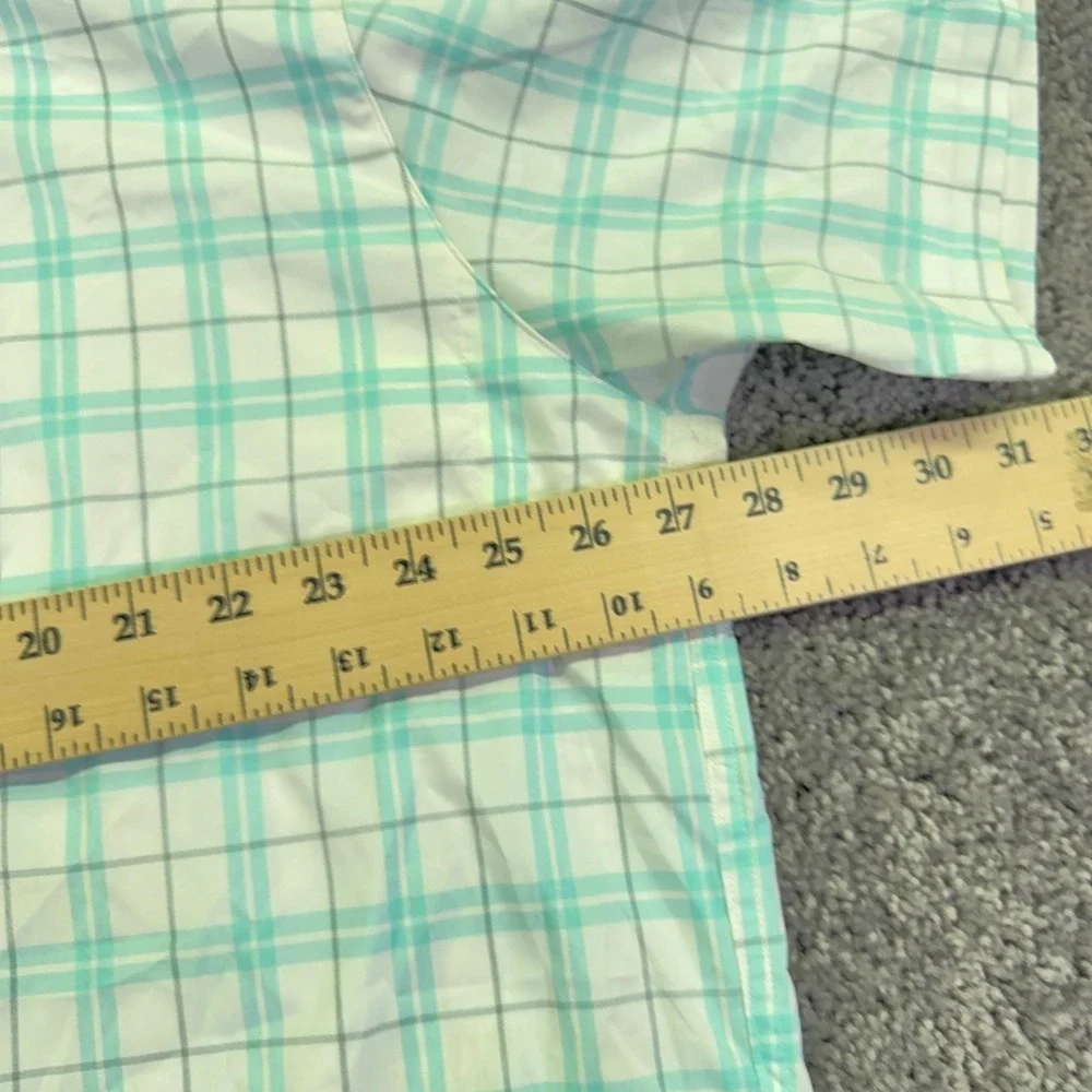 Under Armour Shirt Mens 3XL Plaid Short Sleeve Button HeatGear Fishing